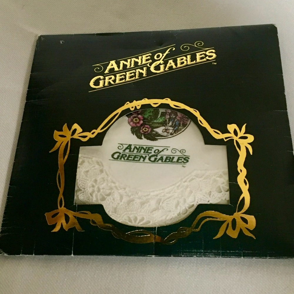 Anne Of Green Gables Handkerchief Lace Trimmed 100% Cotton 17” Square Canada